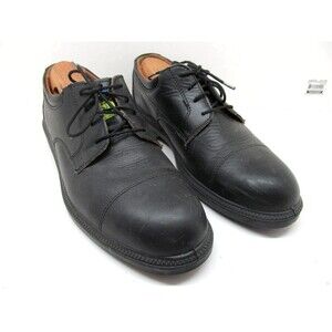 Cofra Coulomb Mens Black Leather Cap Toe Safety Shoes Size US 10.5 Wide ASTM G